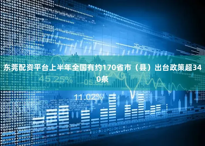 东莞配资平台上半年全国有约170省市（县）出台政策超340条