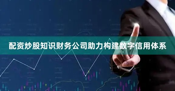 配资炒股知识财务公司助力构建数字信用体系