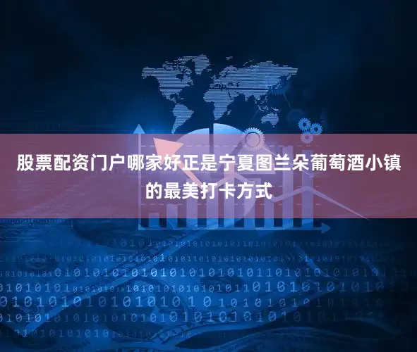 股票配资门户哪家好正是宁夏图兰朵葡萄酒小镇的最美打卡方式
